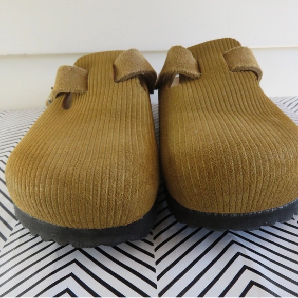 Birkenstock Boston Clogs Corduroy Suede – Mustard Yellow 37 Or 6.5 - Picture 6 of 11